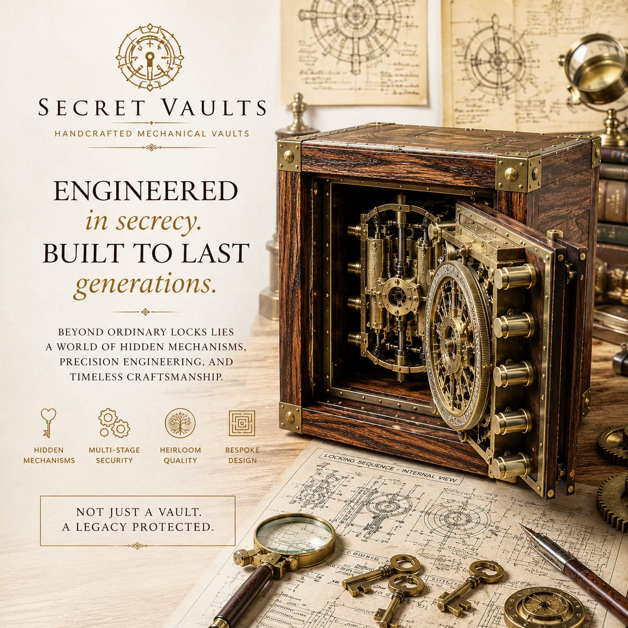 Engineered in secrecy. Built to last generations.